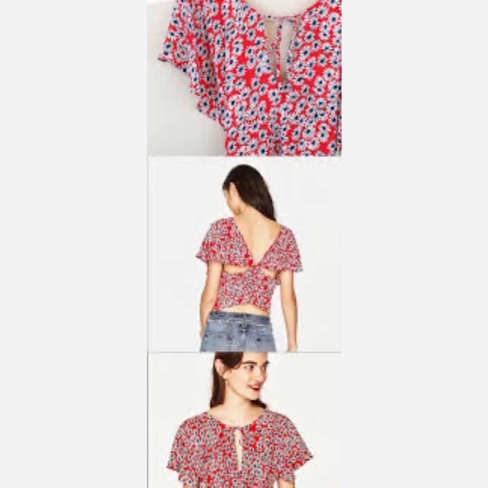 Zara, Size: S, Multicolor Flower Print